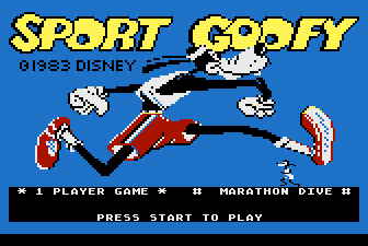 Sport Goofy Title Screen